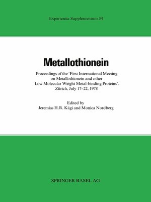 cover image of Metallothionein